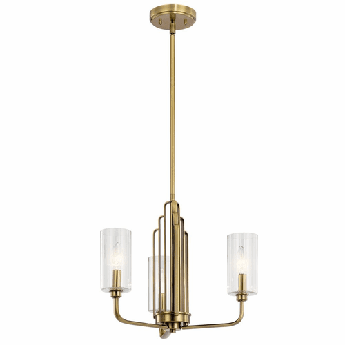 Kichler Kimrose 3-LT 1-Tier Chandelier - Brushed Natural Brass - 52410BNB