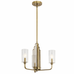 Kichler Kimrose 3-LT 1-Tier Chandelier - Brushed Natural Brass - 52410BNB