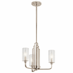 Kichler Kimrose 3-LT 1-Tier Chandelier - Polished Nickel - 52410PN