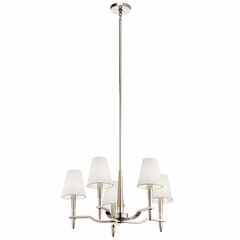 Kichler Kinsey 5-LT Chandelier - Polished Nickel - 44310PN