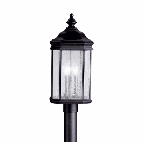 Kichler Kirkwood 3-LT Post Light - Black - 9918BK