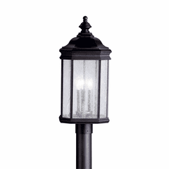 Kichler Kirkwood 3-LT Post Light - Black - 9918BK