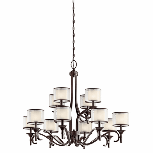 Kichler Lacey 12-LT Chandelier - Mission Bronze - 42383MIZ