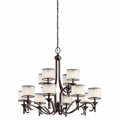 Kichler Lacey 12-LT Chandelier - Mission Bronze - 42383MIZ