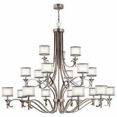 Kichler Lacey 18-LT Grand Chandelier - Antique Pewter - 42396AP