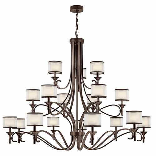 Kichler Lacey 18-LT Grand Chandelier - Mission Bronze - 42396MIZ