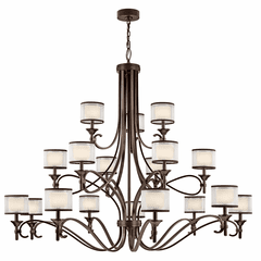 Kichler Lacey 18-LT Grand Chandelier - Mission Bronze - 42396MIZ