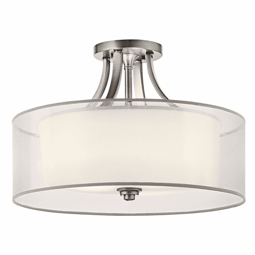 Kichler Lacey 4-LT Semi Flush - Antique Pewter - 42387AP