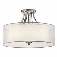 Kichler Lacey 4-LT Semi Flush - Antique Pewter - 42387AP