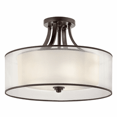 Kichler Lacey 4-LT Semi Flush - Mission Bronze - 42387MIZ