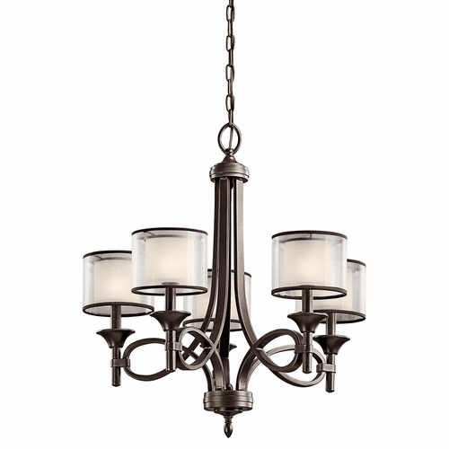 Kichler Lacey 5-LT Chandelier - Mission Bronze - 42381MIZ