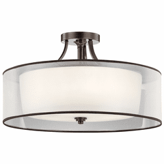 Kichler Lacey 5-LT Semi Flush - Mission Bronze - 42399MIZ