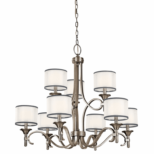 Kichler Lacey 9-LT Chandelier - Antique Pewter - 42382AP