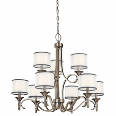 Kichler Lacey 9-LT Chandelier - Antique Pewter - 42382AP