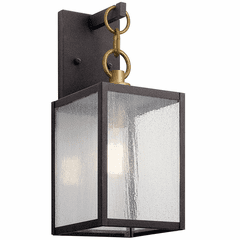Kichler Lahden 1-LT Outdoor Wall Light - Weathered Zinc - 59005WZC