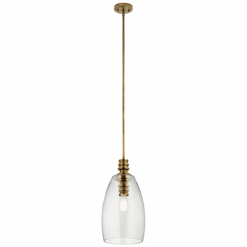 Kichler Lakum 1-LT Pendant - Brass - 43090NBR