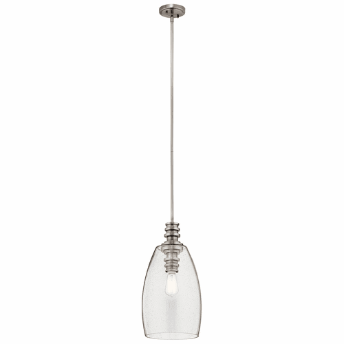 Kichler Lakum 1-LT Pendant - Classic Pewter - 43090CLP