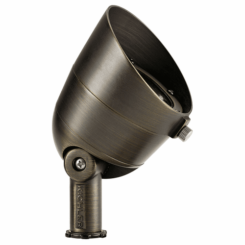 Kichler Landscape LED 2700K 500 Lumen 10 Degree Spot - Brass - 16156CBR27