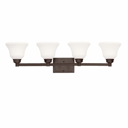 Kichler Langford 4 light Vanity Light with LED Bulbs - Olde Bronze - 5391OZL18