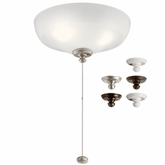 Kichler Large Bowl Ceiling Fan Light Kit - Multiple - 380011MUL