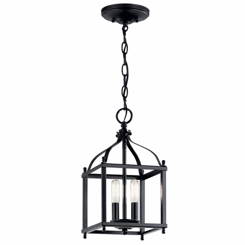 Kichler Larkin 2-LT Mini Pendant - Black - 42565BK