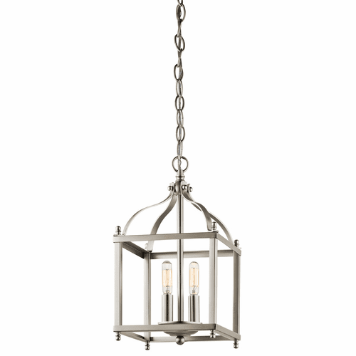 Kichler Larkin 2-LT Mini Pendant - Brushed Nickel - 42565NI