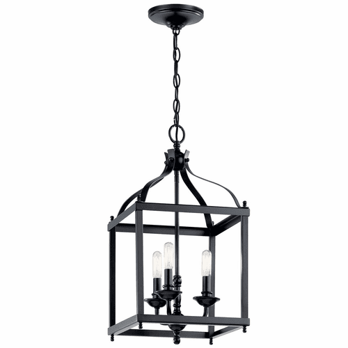 Kichler Larkin 3-LT Pendant - Black - 42566BK