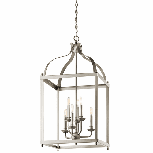Kichler Larkin 6-LT Foyer Pendant - Brushed Nickel - 42568NI