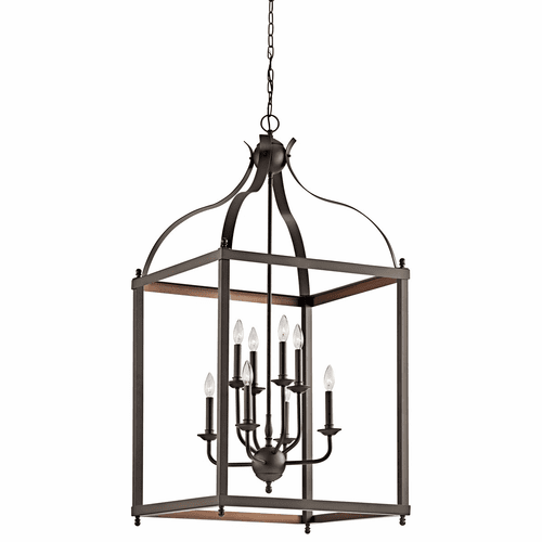 Kichler Larkin 8-LT Foyer Pendant - Olde Bronze - 42591OZ