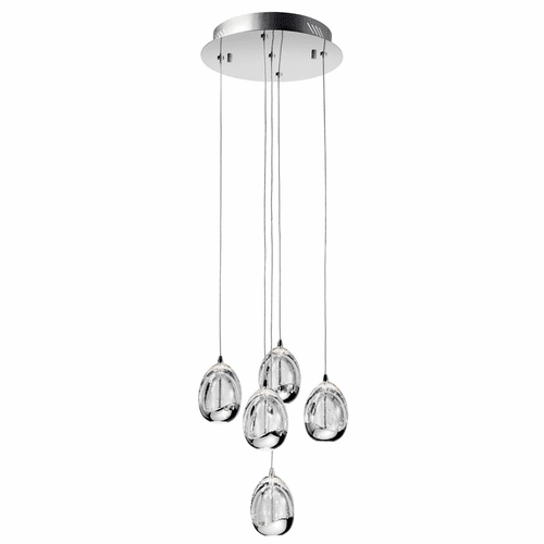 Kichler Lavinia 5-LT LED Pendant Cluster - Chrome - 83380