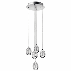 Kichler Lavinia 5-LT LED Pendant Cluster - Chrome - 83380