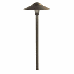Kichler LED Retrofit Domed Path Light - Centennial Brass - 15310CBR