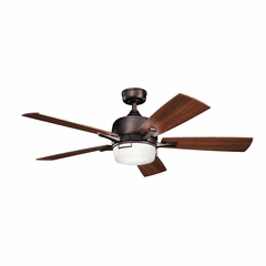 Kichler Leeds LED 52" Ceiling Fan - Oil Brushed Bronze - 300457OBB Kichler Leeds LED 52" Ceiling Fan - Oil Brushed Bronze - 300457OBB