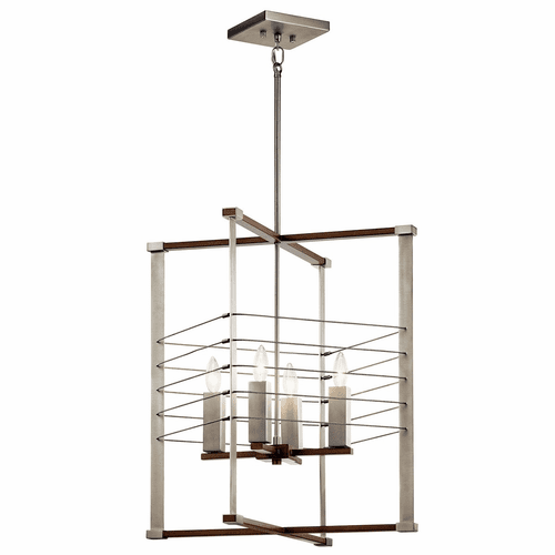 Kichler Lente 4-LT Foyer Pendant - Brushed Nickel - 44251NI
