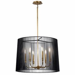 Kichler Linara 6-LT Chandelier - Black - 44167BK Kichler Linara 6-LT Chandelier - Black - 44167BK