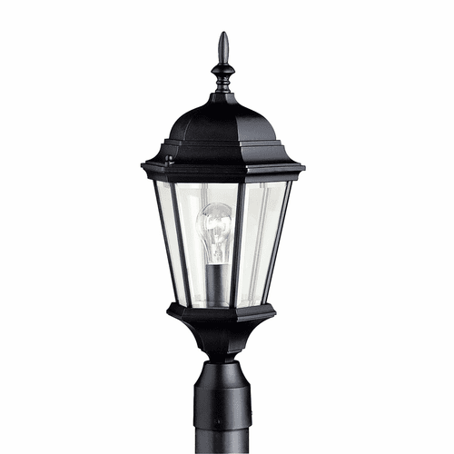 Kichler Madison 1-LT Post Light - Black - 9956BK