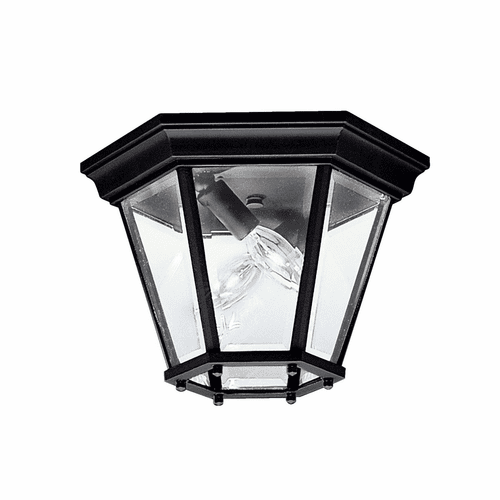 Kichler Madison 2-LT Flush Mount - Black - 9850BK