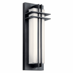 Kichler Manhattan Manningham 16" LED Wall Light - Black - 49297BKTLED