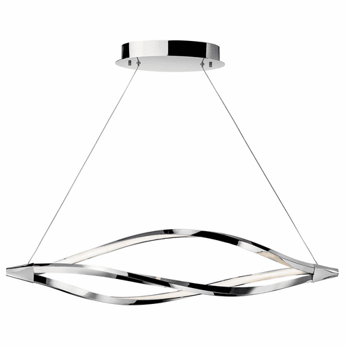 Kichler Meridian 43.25" 1 Head LED Island Pendant - Chrome - 83386