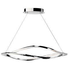 Kichler Meridian 43.25" 1 Head LED Island Pendant - Chrome - 83386