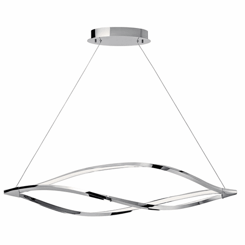 Kichler Meridian 53.25" 1 Head LED Island Pendant - Chrome - 83385