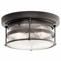 Kichler Mill Lane 2-LT Flush Mount - Anvil Iron - 49965AVI