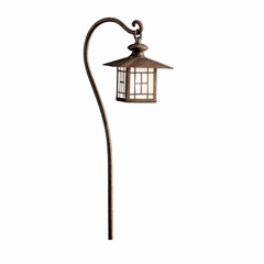 Kichler Mission Lantern 12V Path Light - Patina Bronze - 15319PZ