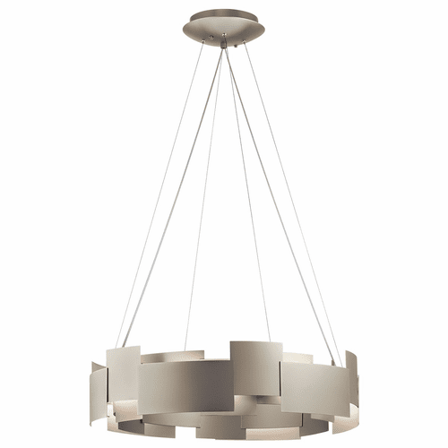 Kichler Moderne 26.5" LED Chandelier - Satin Nickel - 42992SNLED