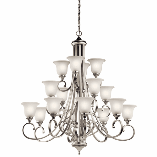 Kichler Monroe 16-LT Multi-Tier Chandelier - Brushed Nickel - 43192NI