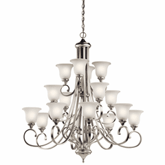 Kichler Monroe 16-LT Multi-Tier Chandelier - Brushed Nickel - 43192NI