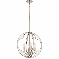 Kichler Montavello 4-LT Chandelier - Polished Nickel - 43096PN Kichler Montavello 4-LT Chandelier - Polished Nickel - 43096PN