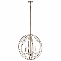 Kichler Montavello 6-LT Chandelier - Polished Nickel - 43097PN Kichler Montavello 6-LT Chandelier - Polished Nickel - 43097PN