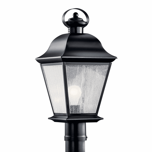 Kichler Mount Vernon 1-LT Post Light - Black - 9909BK