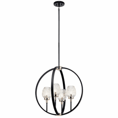 Kichler Moyra 4-LT Pendant - Black - 44239BK Kichler Moyra 4-LT Pendant - Black - 44239BK